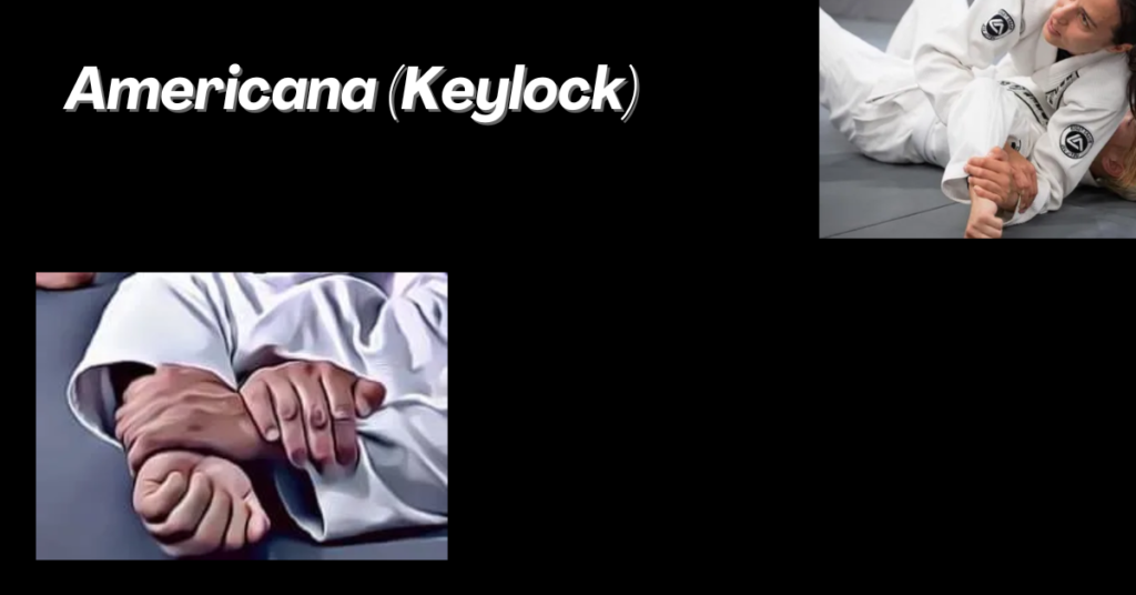 americana keylock attack , This move is fundamental for understanding joint locks and can be applied from various positions.