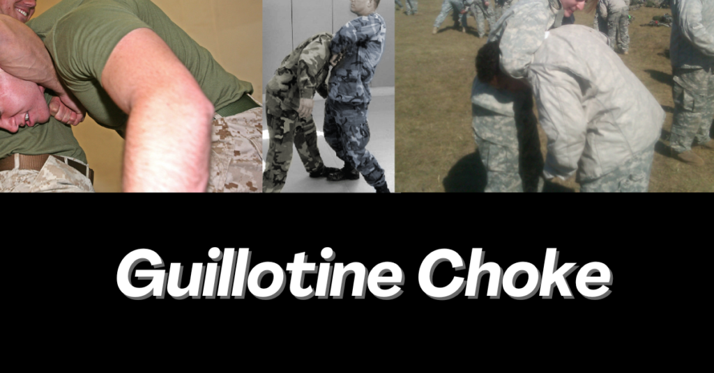 Guillotine Choke very Useful for situations where you need to control an opponent from the front, particularly in self-defense scenarios