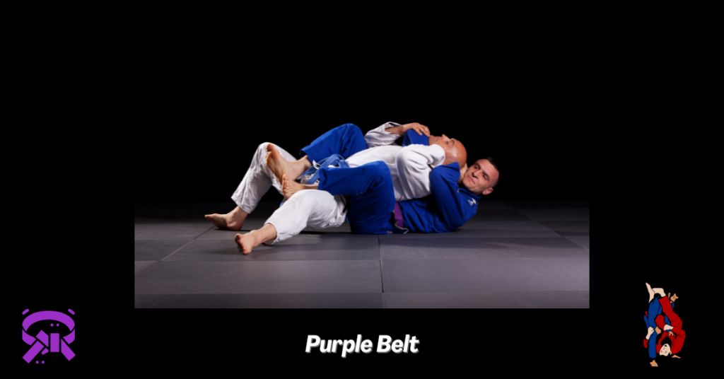 Considered an advanced beginner or intermediate level, purple belts refine their skills, often specializing in specific techniques or positions